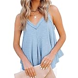 WHYZNW Damen Top Casual Shirt Tops Strickshirts Sexy ärmellos Elegant Strickoberteil Top Ärmellose Shirt Oberteile Round Neck Ribbed Camisole Damen Tank Top Sommer Chiffon Blusentop Weste Top