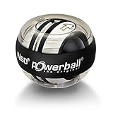 Powerball Autostart Core, gyroskopischer Handtrainer mit Metallrotor inkl. Aufziehmechanik, transparent-grau, das Original von Kernpow