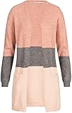 ONLY Damen Strickjacke Cardigan Queen 15158746 Misty Rose/MGM/Cloud pink XL