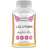 Shape Angel für Frauen - Vegane L-Glutamin Kapseln - Mit Vitamin C - Laktose- & Glutenfrei - Für Frauen 100% Natürlich - Laborgeprüft - Made in Germany