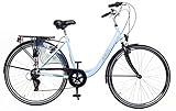 Amigo Style - Cityräder für Damen - Damenfahrrad 28 Zoll - Geeignet ab 170-175 cm - Shimano 6 Gang-Schaltung - Citybike mit Handbremse, Beleuchtung und fahrradständer - B