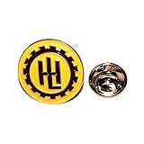 Textilhandel Hering Lanz Bulldog HL Logo Emblem gelb Traktor l Anstecker l Abzeichen l Pin 09