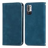 Handyhülle für Xiaomi Poco M3 Pro 6.5inch Leder Schutzhülle Tasche Wallet Tasche Flip Etui Schale Mit Kartenfach Standfunktion Hülle für Redmi Note 10 5G - DESD250997 B