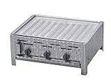 Profi Gastrobräter Gasgrill mit Grillrost , 3-flammig, Piezo Zünder, 3 x Gasregler stufenlos, Gasbräter inkl. Grillrost Edelstahl, Abtropfblech, Brennerabdeckung, Gasschlauch und Druck