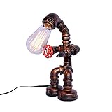XZYP Rural Retro industrielle Windtischlampe, kreative Eisen Stehlampe, Wasserleitung Lampe, Tischlampe, Wohnzimmer Beleuchtung Lamp