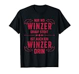 Herren T-Shirt Weinbauer Winzer Wein Weintrauben Beruf Witz Sp