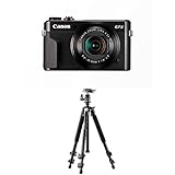 Canon PowerShot G7 X Mark II Digitalkamera mit klappbarem Display (20,1 Megapixel, 4,2-fach optischer Zoom, (7,5 cm (3 Zoll) LCD-Display, Touchscreen) schwarz + Mantona S