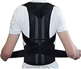 Korrekturgürtel,Buckel-Korrekturgürtel,Rücken Geradehalter,Rückenstütze Buckel Postural Korrektur Gürtel Chiropraktik Weste,Schwarz, Größe XL,(38 * 88cm，14.97 * 34.67inch）