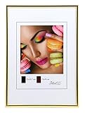 Ideal Trend Kunststoff Bilderrahmen 10x15 cm bis 50x70 cm Bilder Foto Rahmen: Farbe: Gold | Format: 50x70