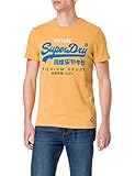 Superdry Mens M1011003A T-Shirt, Ochre Marl, L