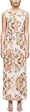 s.Oliver BLACK LABEL Damen Maxikleid mit Batik-Muster White Batik Print 44