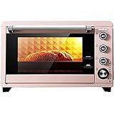 45L Backofen,elektrisch mit Temperatureinstellung 50-230℃ und 120 Min. Timer 2000W 4MM Doppelverglaste Tür Toaster Backofen 8 Backfunk