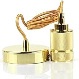 JSLCCT Kronleuchter Gold Eisen Kunst Edison Glühbirne Led Dekoration Metall Hängendes Stück Industrieller Wind Amerikanische Lampenzubehör Kunst Antike Decke Bar Restaurant Halle Vereinigte Staaten L