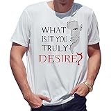 What is It You Truly Desire Lucifer Morningstar Herren Weißes T-Shirt Size L