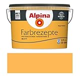 Alpina Farbrezepte Innenfarbe Wandfarbe matt, 2,5 L Happy Weekend, Gelb