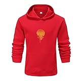 ZZENOR Herren Kapuzenpullover Sonnenuntergang Drucken Pullover Hoodie Sweatjacke Longsleeve Hooded Sweatshirt Jacke Langarm Sportsweatshirt mit Kapuze Casual Classic Hoody Sweater mit T