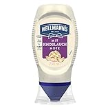 Hellmann's Sauce mit Knoblauchnote ideal zum Dippen oder als Burger- und Pommes Sauce vegetarisch 250 ml 8 Stück