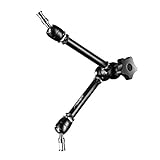 Walimex pro Gelenkarm XL SP mit Feststellrad schwarz, beidseitig mit 5/8“ Spigot Zapfen (mit 1/4“ und 3/8“ Innengewinde), max. Traglast 5kg (ideal für Blitzköpfe, Kameras und Veranstaltungstechnik)