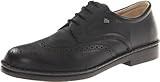 Finn Comfort Herren Budapest Brogue Schnürhalbschuhe, Schwarz, 45