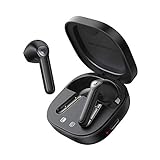 SoundPEATS Bluetooth Kopfhörer, TrueAir2 Kabellos In Ear Ohrhörer mit 4 Mic, Bluetooth 5.2 TrueWireless Spiegelung, CVC 8.0-Rauschunterdrückung, 25 Stunden Spielzeit mit Winziger Ladekoffer, Schw