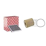 febi bilstein 19592 Aktivkohlefilter / Innenraumfilter , 1 Stück & 23468 Ölfilter mit Dichtring , 1 Stück