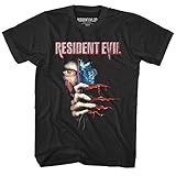 Resident Evil Men's T Shirt Zombie Peeking Eye Danger Gamer Capcom Black