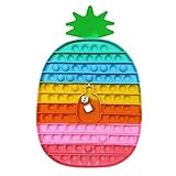 Big Pop Game Fidget Stress Reliever Toy, Rainbow Dual Player Push Bubble Pop Sensory Chess Board Toy, Jumbo Pop Stress Toys for Party, Office, Interactive Carnival Games (#17)