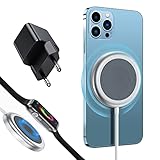 3 in 1 Induktive Ladestation, 15W Wireless Charger for iPhone 13/13 mini/13 pro max/12/12 Mini/12 Pro/12 Pro Max, Schnell Kabelloser Ladeständer for Apple Watch SE/7/6/5/4/3/2 (with 20WPD Adapter)