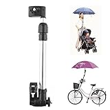 Muttiy verstellbare Fahrradhalterung für Regenschirme, drehbarer Griff, Gestell für Fahrrad, Kinderwagen, R