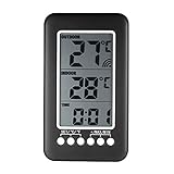 ZNBJJWCP LCD Digital-Thermometer-Takt-Temperaturzähler des drahtlosen Digital-Thermometer-Taktzählers Wetter-StationTemperatur-Tester-Testwerkzeug