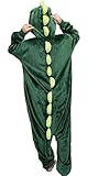 Unisex Adult Animal Pyjamas Kostüm - Plüsch One Piece Cosplay Dinosaurier Onesies Kostüm (Green, L)