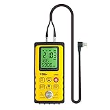 liuchenmaoyi Metalldickenzähler Digitales -Dickenmessgerät, 1,00 bis 300,00 mm Stahlgeschwindigkeit 1000 bis 9999m / s AR860 Dick