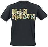 Iron Maiden Eddies Logo Männer T-Shirt schwarz L 100% Baumwolle Band-Merch, B