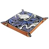 Catchall Tray Desk Organizer Valet Tray für Herren Damen Schlüsselablage für Tischmünze Aufräumen für das Büro zu Hause Flaming