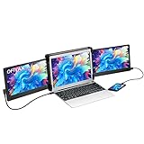OFIYAA P2 12'' Tragbarer Monitor für Laptop, Dual Monitor Extender für Laptop Bildschirm Display, Kompatibel mit 13''-16'' Mac PC/Notebook Display FHD IPS HDMI