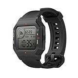 Amazfit Neo Smartwatch Retro-Design Aktivitätstracker mit 1,2'' Always-On-Display, Herzfrequenz- und Schlafüberwachung, 5 ATM Wasserdicht für Damen Herren (Schwarz)