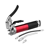 MorNon Profi Fettpresse Ergonomischer Rutschfester Pistolengriff Fettpresse Mit Flexiblem Schlauch IndustriequalitäT Handhebelpresse Einhandfettp