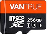 VANTRUE 256GB microSD Speicherkarte, UHS-I U3 4K, inkl. Adapter, Kompatibel mit Dashcam, Smartphone, Tablet, Action Camera und Überwachung Kamera (256G)