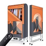 志城 Zusammenklappbarer WäSchetrockner, 2600W Bogentrockner, 5-Stufige Temperaturregelung, Dualer PTC + Dualer LüFter, 600L-Doppelschrank, FüR Haus/Wohnmobil/Wohnung, Mit S