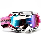 QYK -Snowboard Doppelschicht sphärische Gläser, Skibrille Anti Fog, Schneebrille für Herren Damen Jugend, 100% UV-Schutz Snowboard Skibrille,G