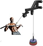 Krafttraining Fitnessausrüstung Fitness LAT Pulldown-Kabelscheibenscheibensystem, Home Gym Fitness-Kabel-Maschinen-Anbaugeräte Workout Trizeps Bizeps-Riemenscheiben-System Rudergerät Dropdown-T