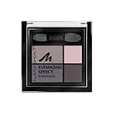 Manhattan Eyemazing Effect Eyeshadow – Schmink-Palette aus vier schimmernden Lidschatten-Farben für Smokey Eyes – Farbe Top Of The Taupe 96D – 1 x 5g