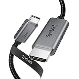 Syntech USB C auf HDMI Kabel, 4K Thunderbolt 3/USB Type-C auf HDMI Kabel Kompatibel mit iMac 2021 iPad Mini 6 Air 4 Pro 2021 MacBook Pro 2020, MacBook Air 2020, Surface Pro 8/X Go Dell und mehr-1,8