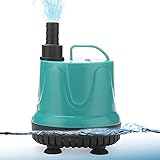 HTYQ Aquarium-Tauchpumpe Mit Bodenfilterung, Bodensaugnapf-Wasseraustauschpumpe Für Aquarium, Geräuschlose Filtration Fäkal-Saugpump
