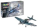 Revell 03869 SBD-5 Dauntless Navyfighter originalgetreuer Modellbausatz für Fortgeschrittene, unlack