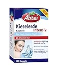 Abtei Kieselerde Intensiv - Kieselerdekapseln hochdosiert - hochwertiges Naturprodukt mit Silicium für Haut, Haare und Nägel - 10 Wochen Kur - 210 Stück