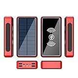 Hiraith Solar Power Bank 200000 mh 300000 mah 500000 mah 1000000 mah - Outdoor Wasserdicht Handy Powerbank mit Kompass & LED Taschenlampe - Schnellladefunk