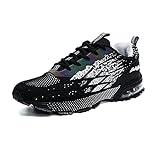HUSK'SWARE Laufschuhe Herren Joggingschuhe  Straßenlaufschuhe Leichtgewichts Sneaker Tennisschuhe Fitness Trainingsschuhe Atmungsaktiv Sportschuhe Walking Schuhe  Turnschuhe Grau 40EU