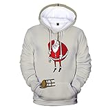 Hässliche Weihnachten Hoodies Weihnachten Neuheit Tops Lange Ärmel Weihnachten Schneemann Rentier Weihnachtsmann Druck Sweatshirt Oberteil, Khaki7, 5X-Larg