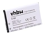 vhbw Akku kompatibel mit BlackBerry Gemini Curve 8520 Handy Smartphone Telefon (1000mAh, 3,7V, Li-Ion)